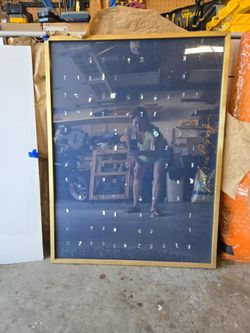 TWO XL (31" x 41 1/4") GOLD FRAMES