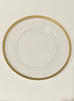 13 Inch Gold Trim Charger Plates