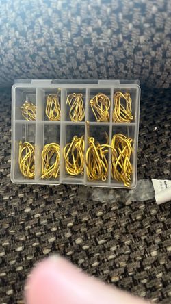 Fishing hooks gold