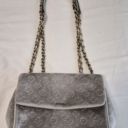 Guess velvet beige purse