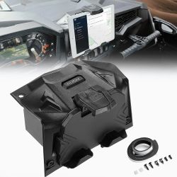 KEMIMOTO Electric Device GPS Mount Storage Box Compatible with Polaris RZR XP Turbo RZR XP 1000 RZR 1000 RZR Tablet Holder Phone Holder Stand