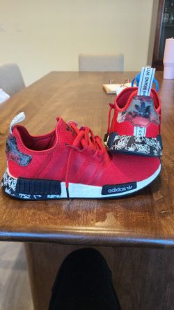adidas nmd r1 red graffiti rare