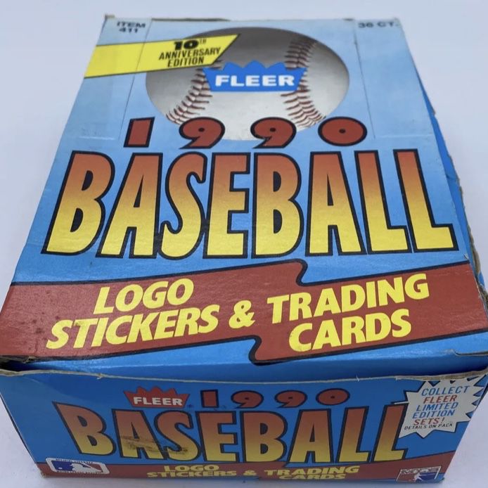 Unopened Box Of 1990 Fleer Baseball Cards 