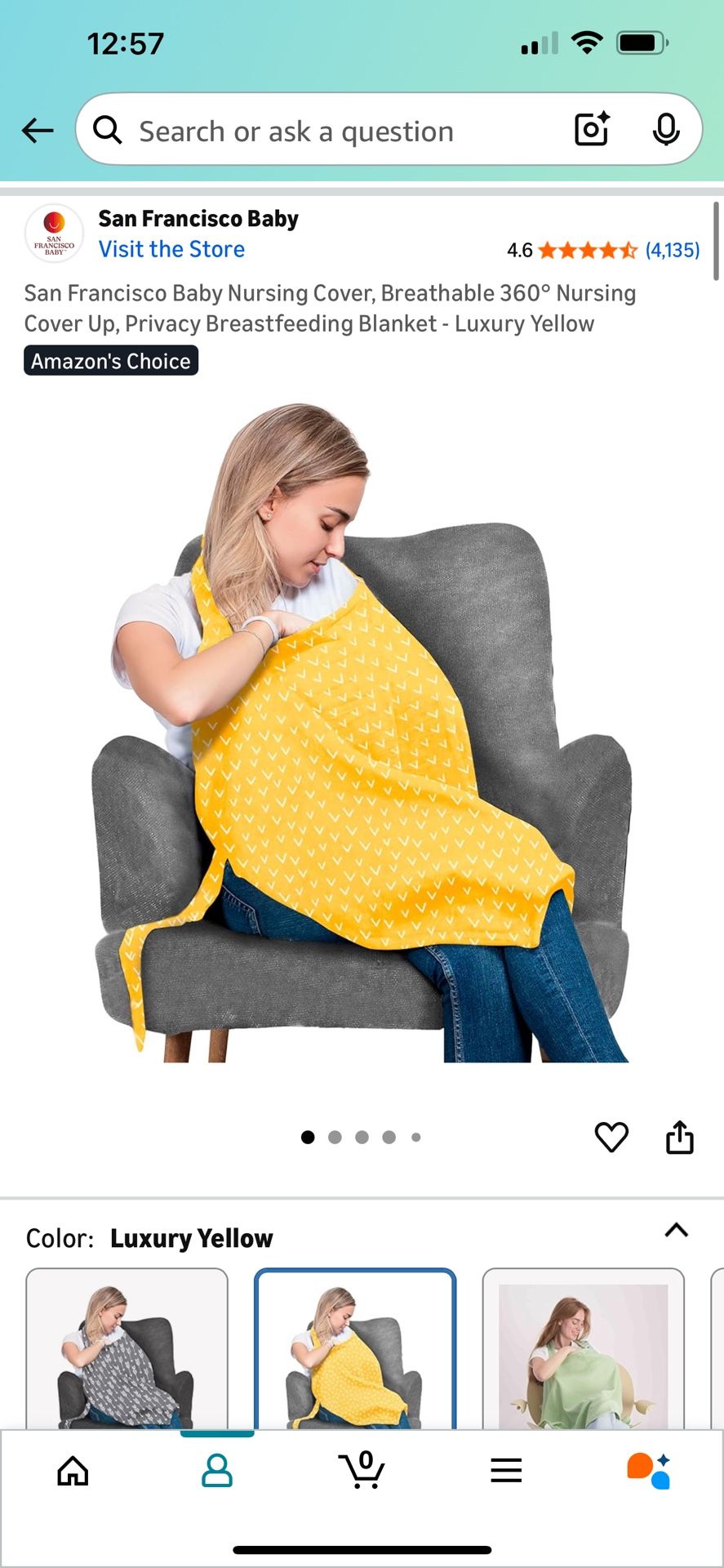 San Francisco Baby Nursing Cover (cotton)