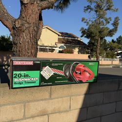 USED Craftmans Heavy Duty 20” CORDED Hedge Trimmer/Bushwacker