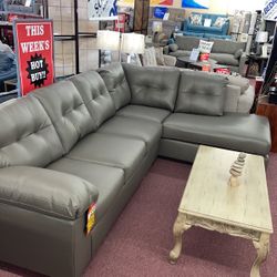 🇺🇸HUGE Ashley Furniture Blowout Sale!🇺🇸 Brand New Gray Sectional! $50 Down Takes It Home Today!