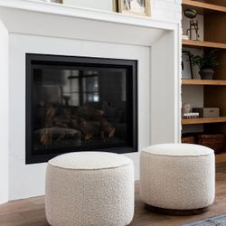 McGee & Co Boucle Ottoman Set 
