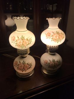 Vintage glass lamps