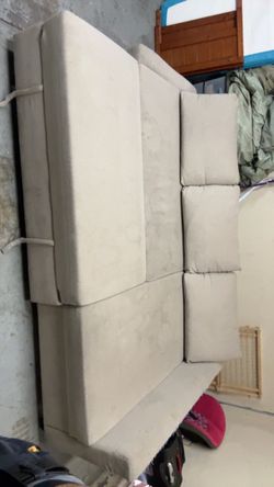Beige Fabric Sofa / Couch