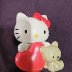 Vintage Hello Kitty With Teddy Bear Figurine

