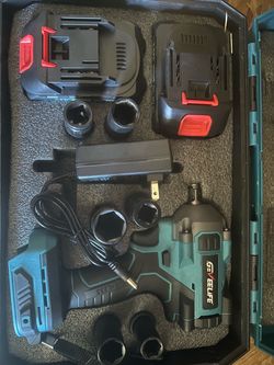 Geelife Brushless Cordless Impact Wrench Kit