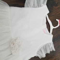 Girls White Event Dress