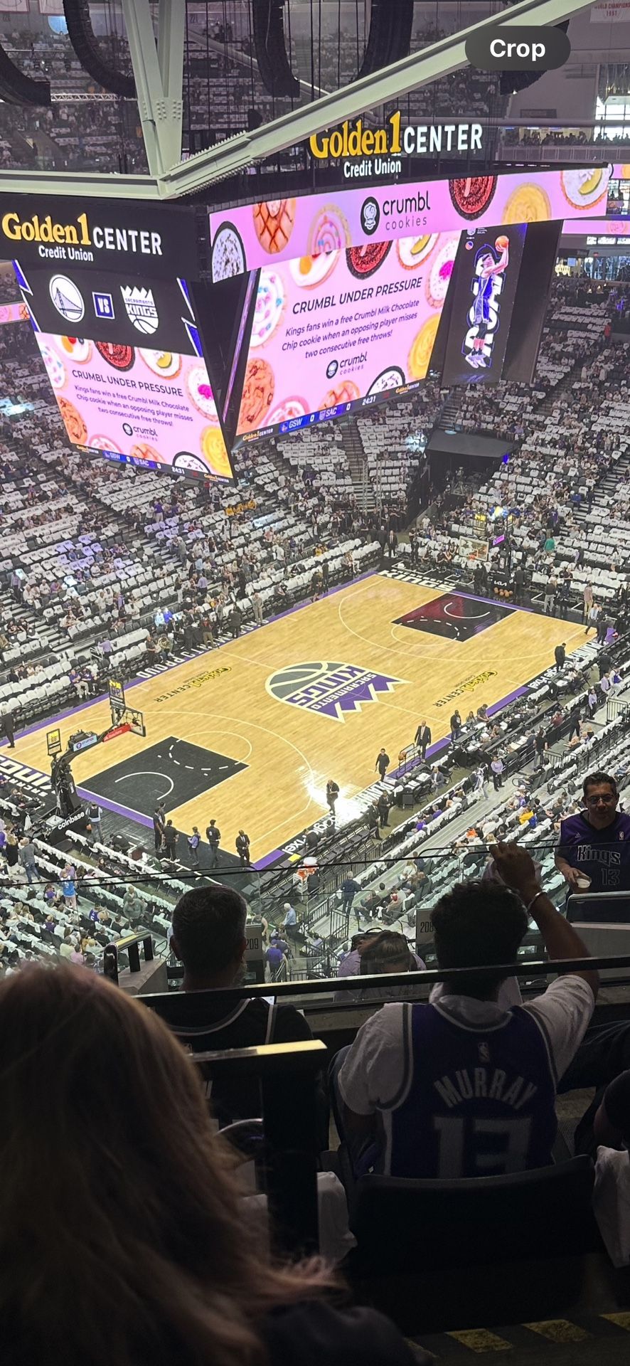 Kings Tickets For Play In And Playoffs!! Picture Is From The Seats!
