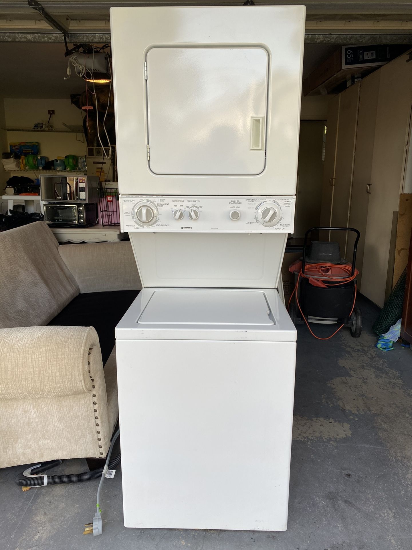 Kenmore Electric Dryer/Washer Stackable