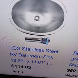 Stainless Steel Sink Rv