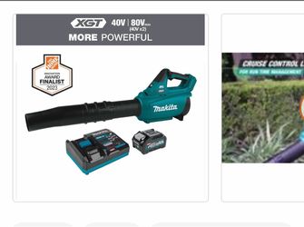 Makita XGT 40V Max Brushless Cordless Leaf Blower (Tool Only) 565-CFM 143-MPH