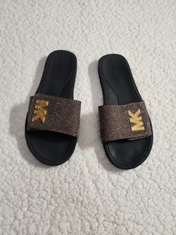 Sandalias Michael kors palmer glitter chai  mesh slide sandal