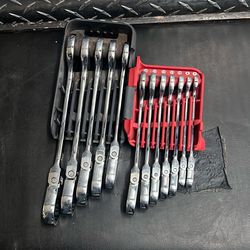 MAC Tools SRWMLF212PTA 12pc Metric Flex Head Ratcheting Wrench Set