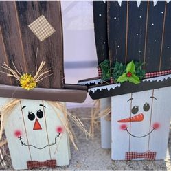 Scarecrow/Snowman Decor $20