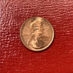 2001 Lincoln Cent US Mint Error Broad Struck error cherry red uncirculated example of this error!!~(IVID#1455//OFRUP)