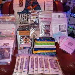 Big Collection Of Material For Quilting & Sewing Projects