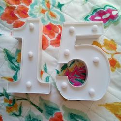 15 Mini Lighted Numbers