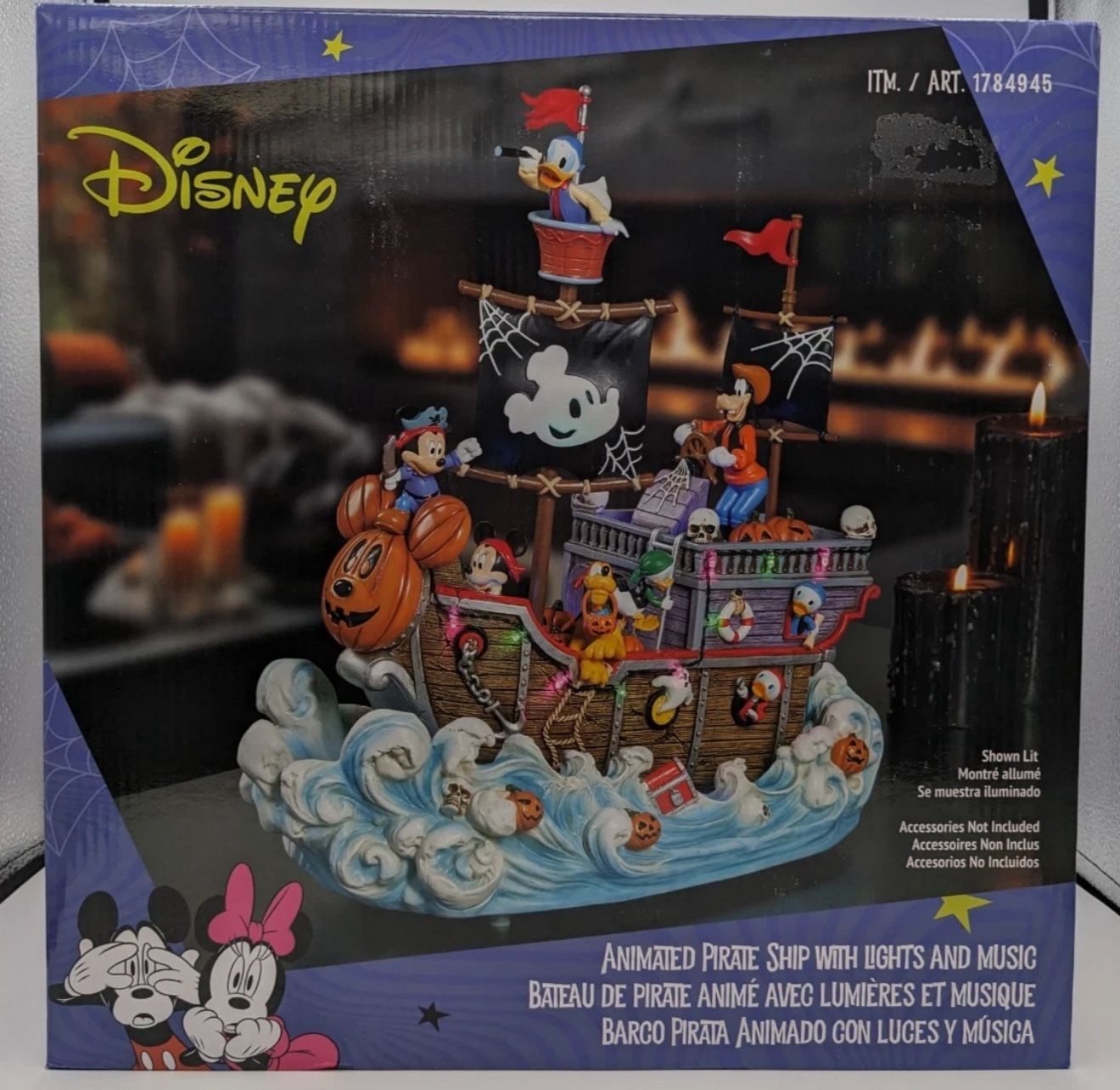 Disney Animated Mickey Mouse Pirate Ship