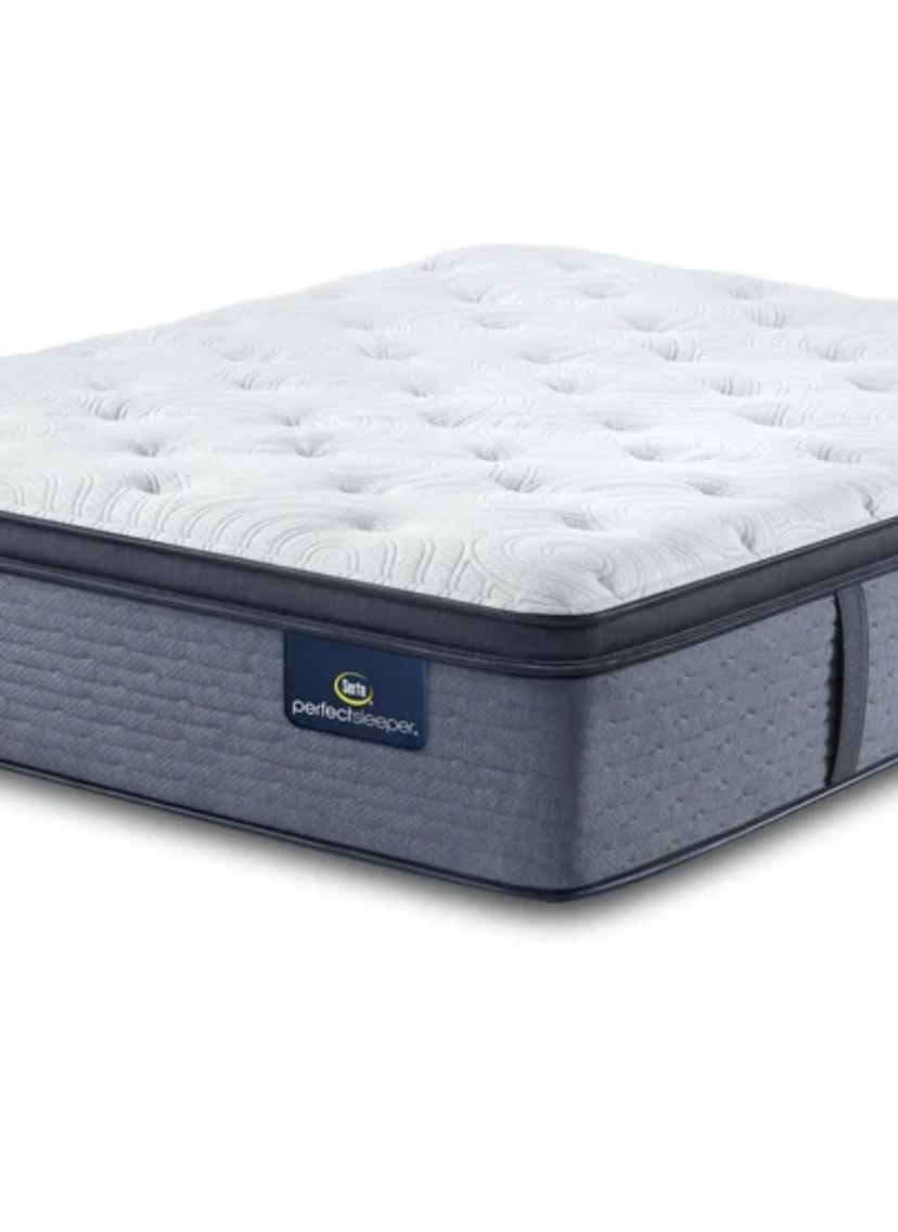King Size Mattress Serta Perfect Sleeper Pillow Top 16” Inches New