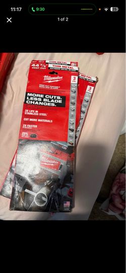 Milwaukee deep cut portable band saw blades