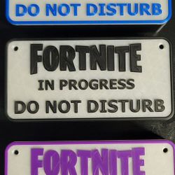 3D Printed FORTNITE sign GLOW IN THE DARK