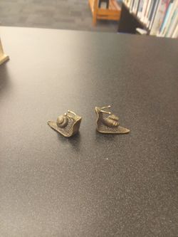 Two Piece Solid Brass Small Figurines