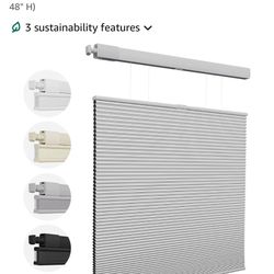 Grey Cordless Cellular Blackout Shades 