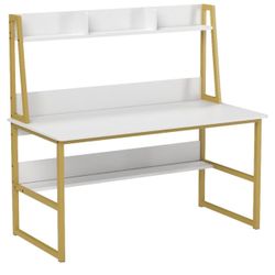 White/gold Desk 
