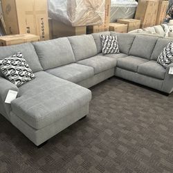 Big New Grey Sectional Sofa 