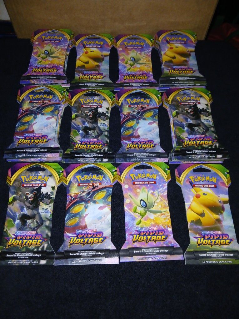 Pokémon Tcg: Sword & Shield Vivid Voltage Sleeved Booster Packs