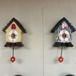 New And Used(working) Clocks, (mantle and Cuckoo)