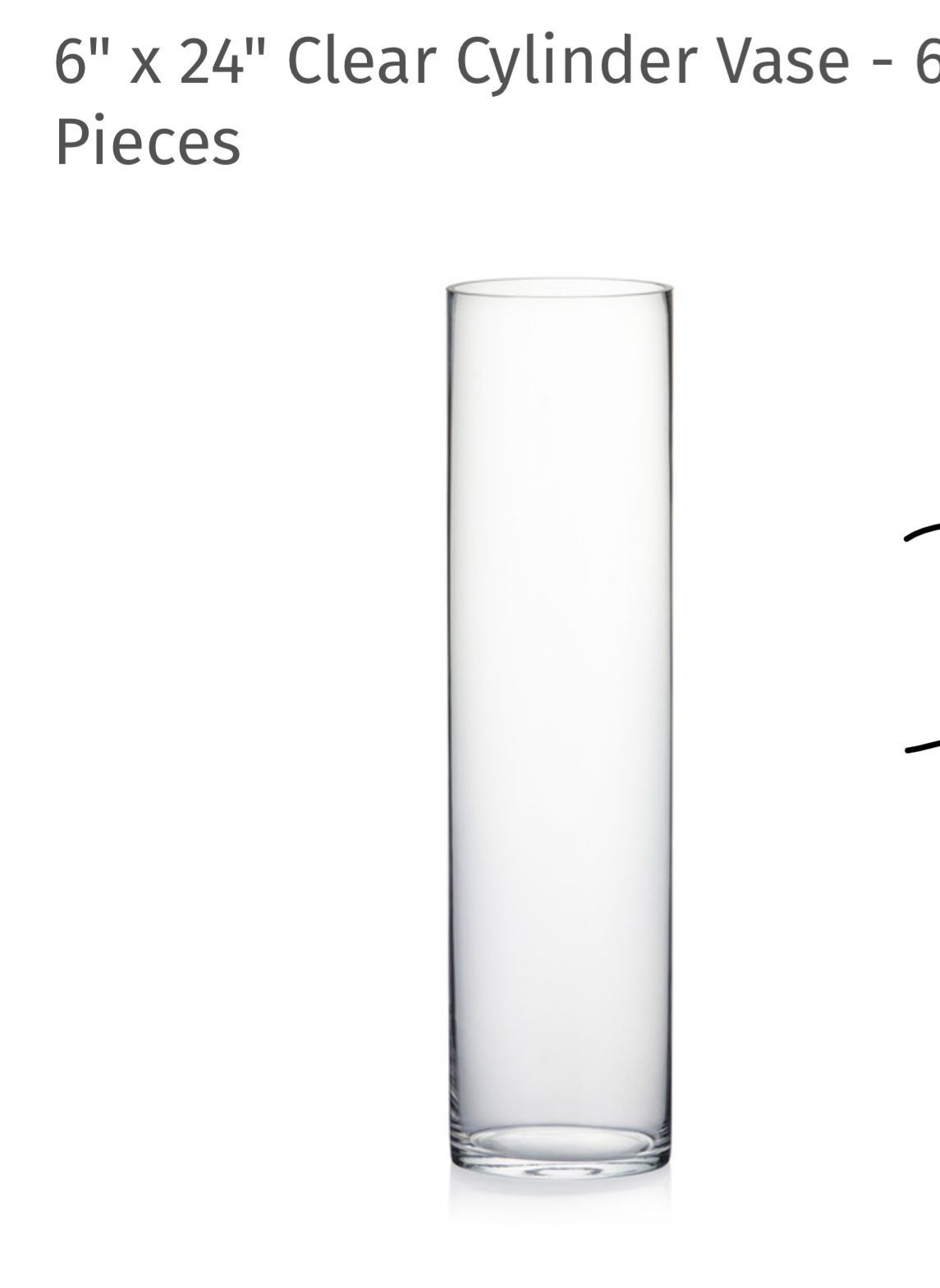 Cylinder Vase 20”
