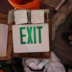 Exit Signs W Flood Lights