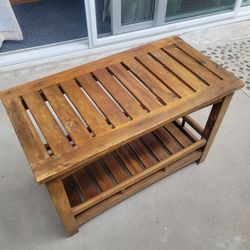 Wood Pine  Bench