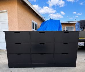 Black 9 drawer jumbo drawers