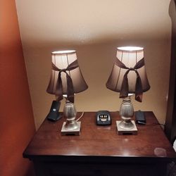 Juego De Lamparitas Para Mesa De Entrada O Dormitorio