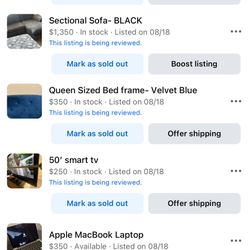 Truck, Furniture, Electronics 