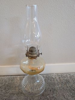 Vintage kerosene oil lamp
