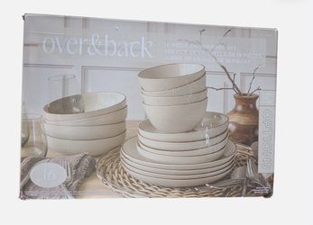 over&back Options 16-piece Dinnerware Set