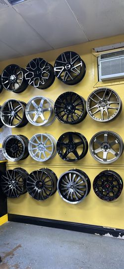 COMPACT CAR WHEELS AND TIRES $10 DOWN