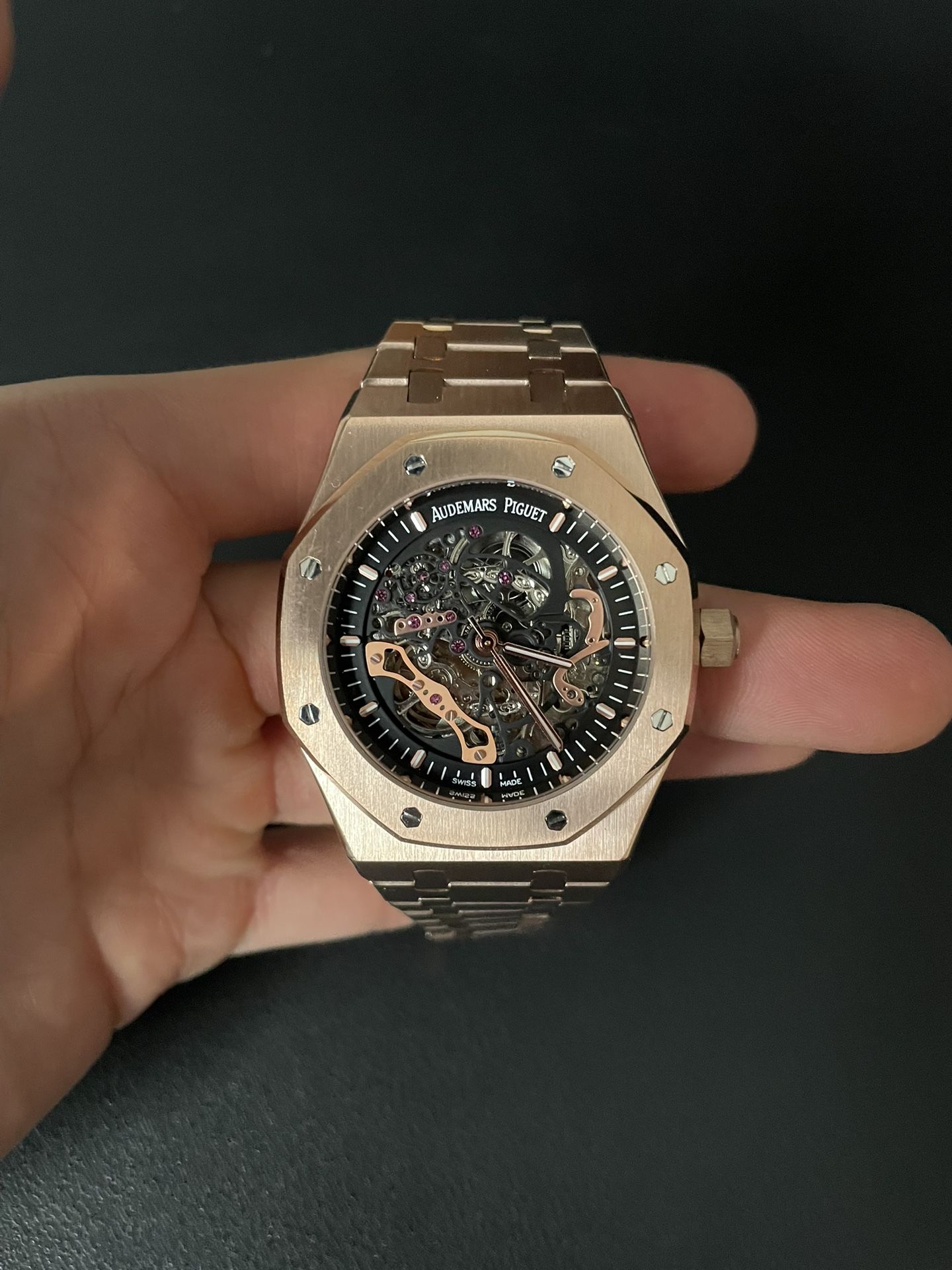 Royal Oak Skeleton Rose Gold