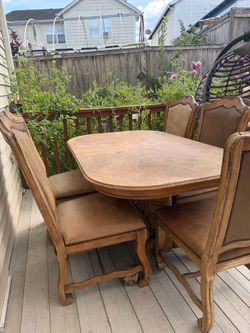 Oak table and chairs