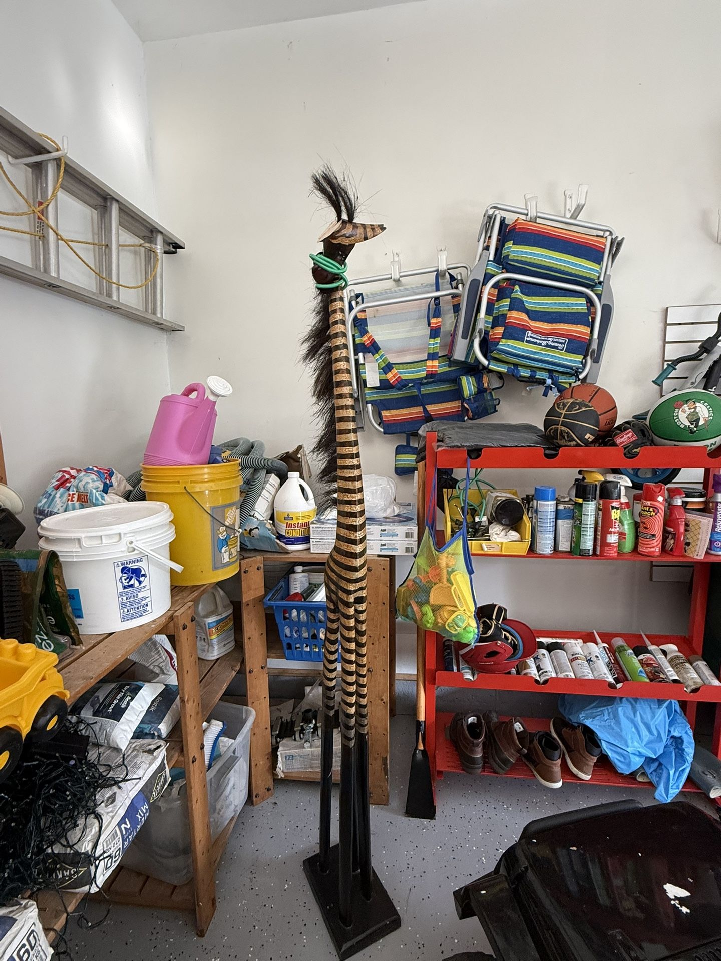 Large Wooden Giraffe