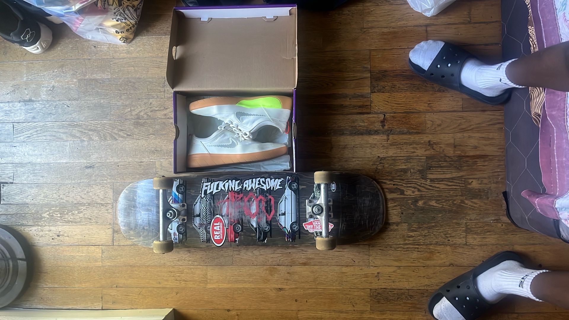 Ishod Wair Real Skateboard Thunder Lights FA Formula Fours Cones With Free Pair Of Nyjah Houston’s. A Steal But Now Ready Whenever Nagotiations