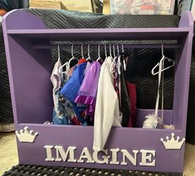 Dress-up wardrobe with costumes